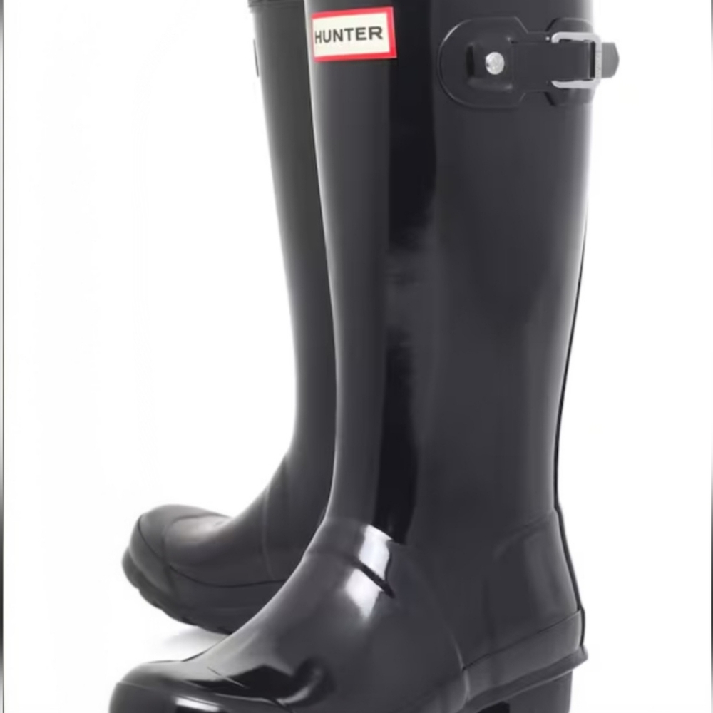 C Hunter | Original Tall Gloss Rain Rubber Boots  37 EU (UK 4 B) - Picture 2 of 14